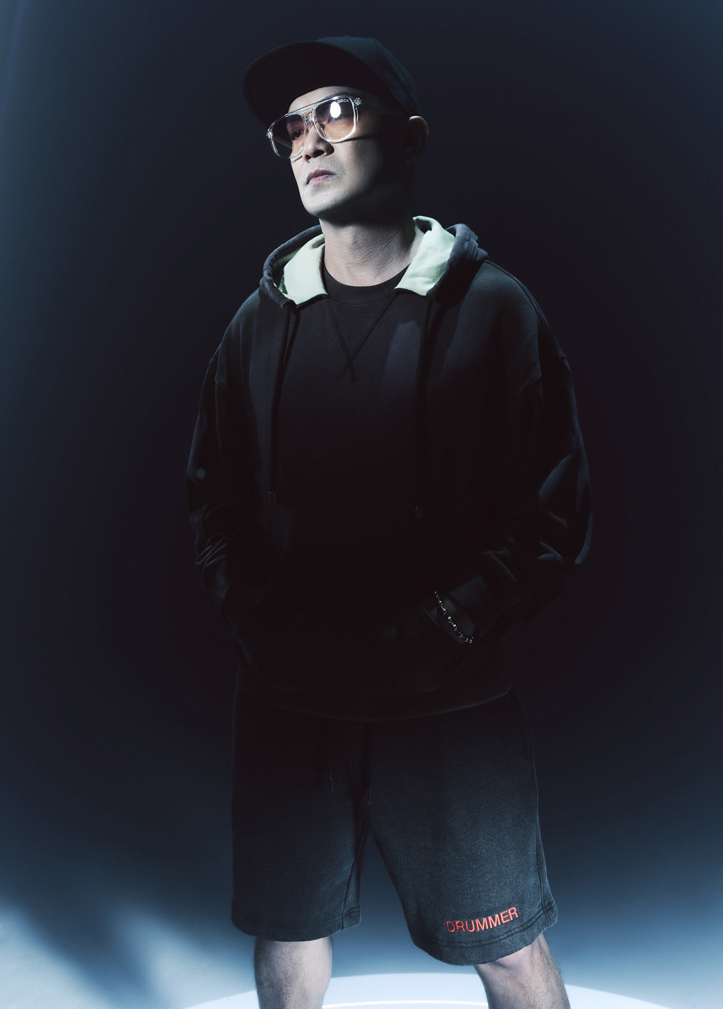 EMBROIDERED DRUMMER SHORTS WITH BODYSLAM