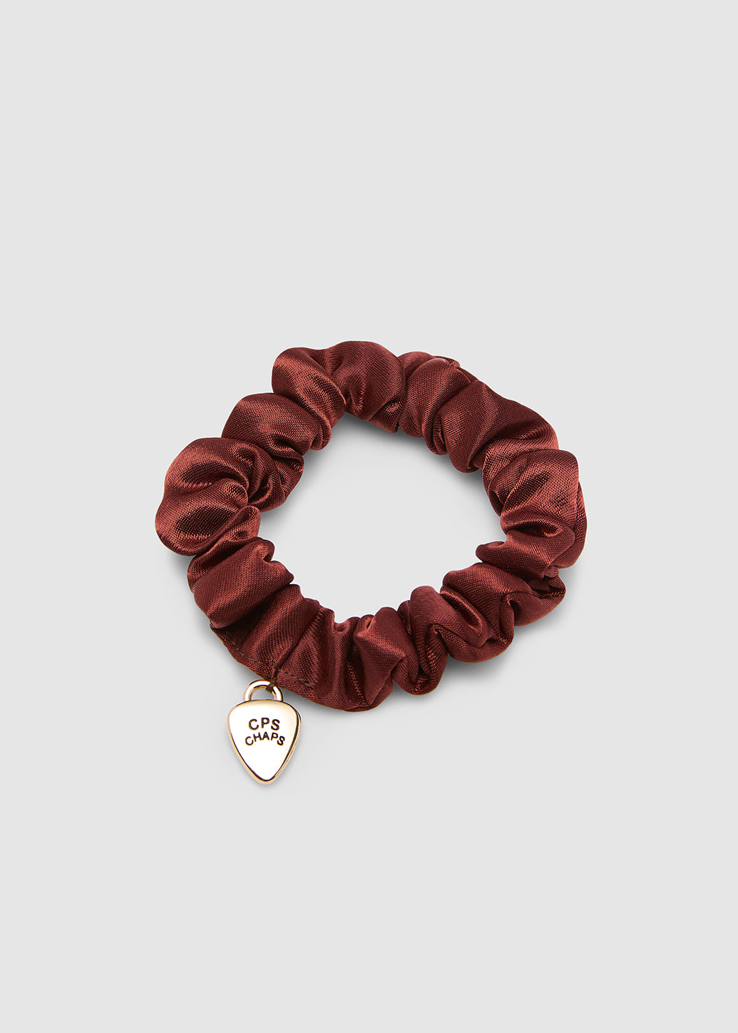 GOLDEN CHARM SATIN SCRUNCHIES