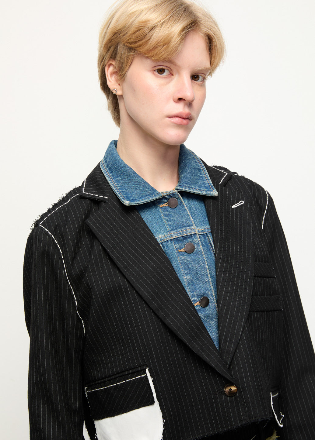 TAILORED DENIM BLAZER