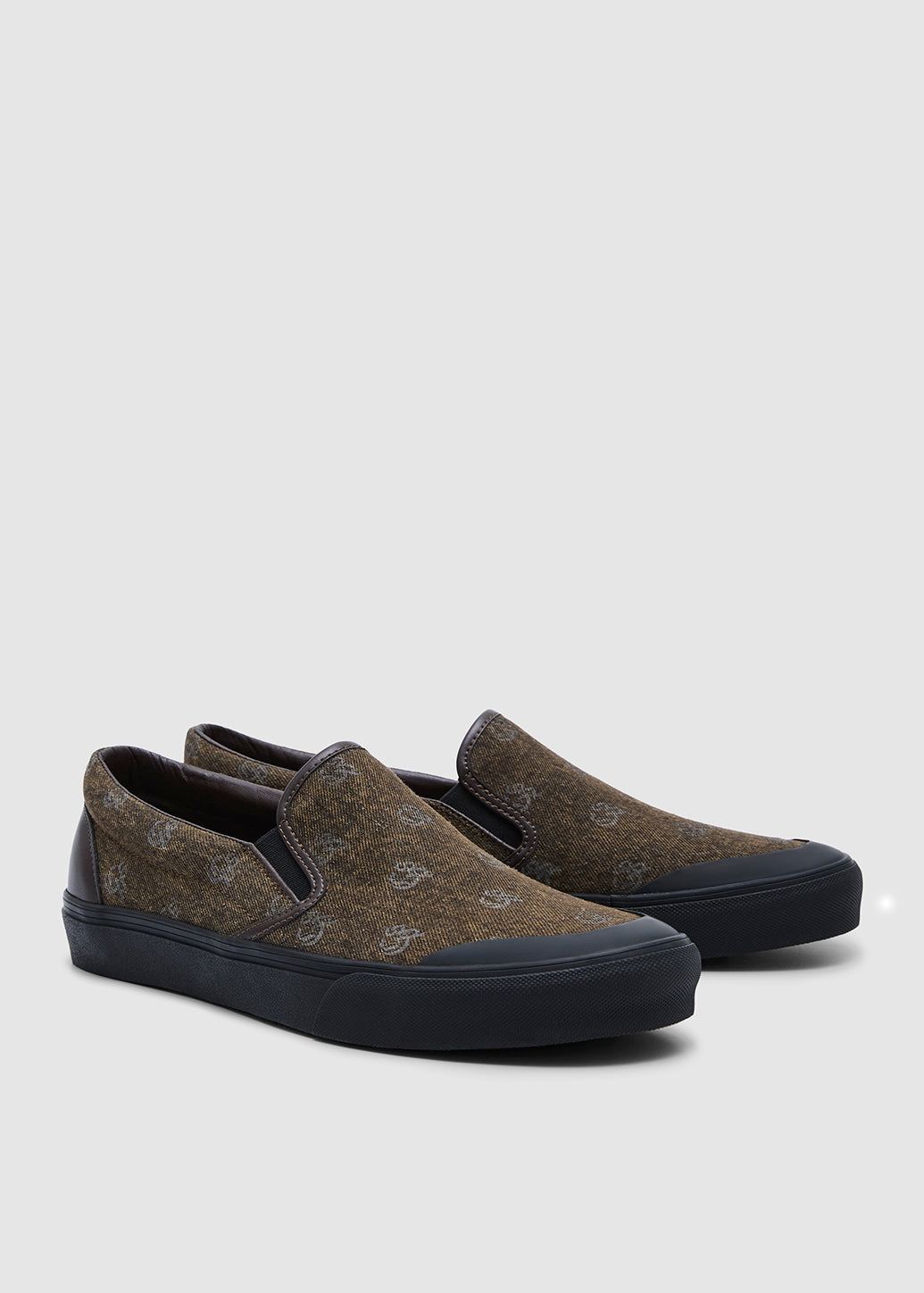 MONOGRAM DENIM LOAFERS