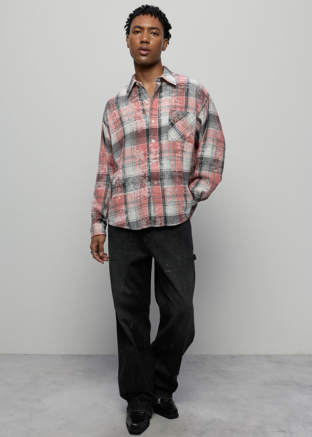 PINK CHECKED SHIRT