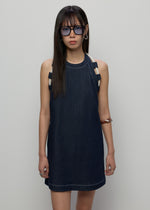 A-LINE DENIM MINI DRESS