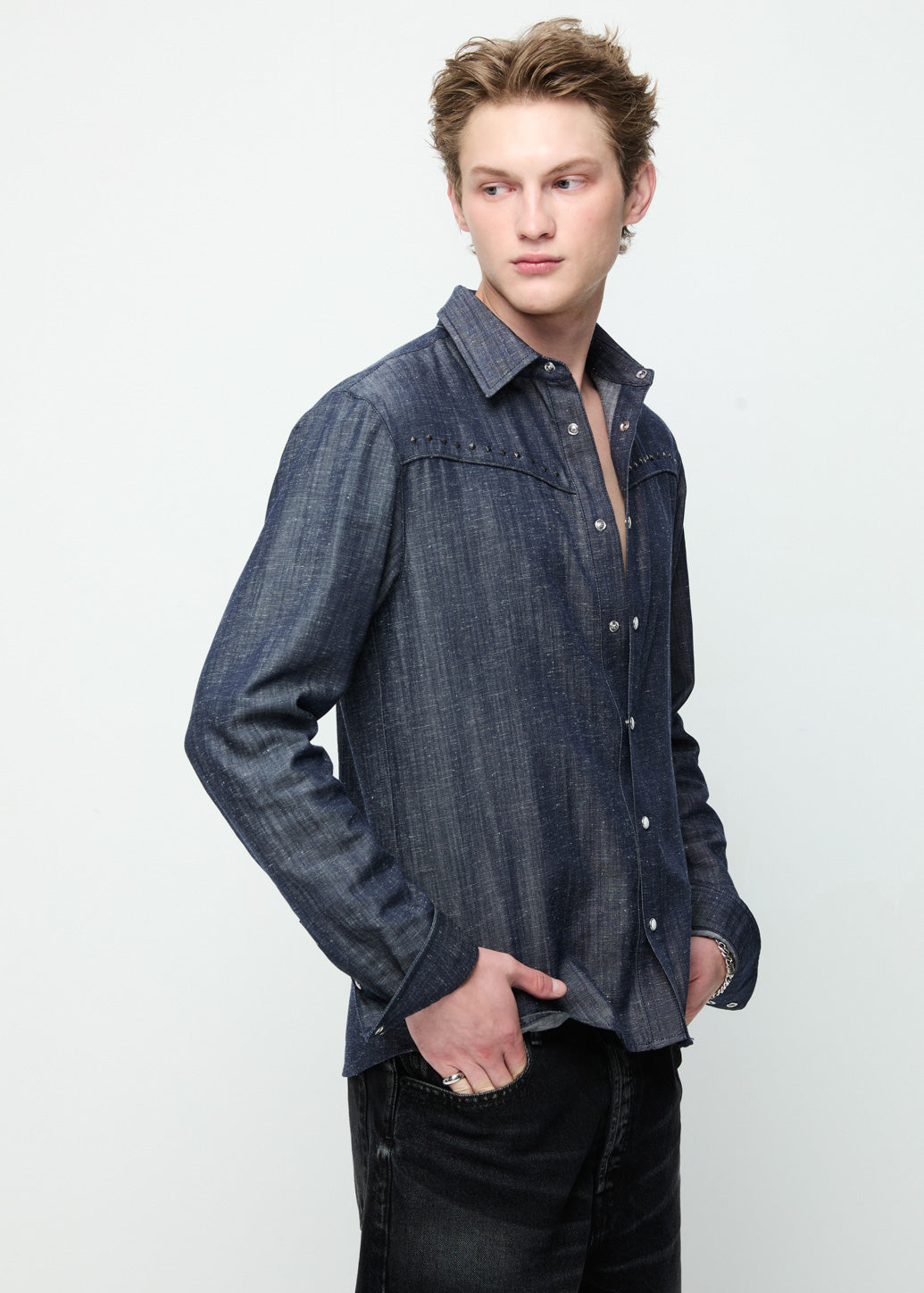 NAVY TWILL SHIRT