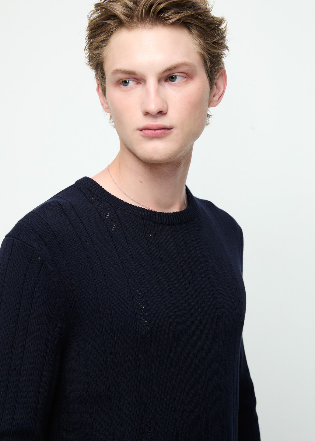 DESTROYED KNIT LONG SLEEVE TOP