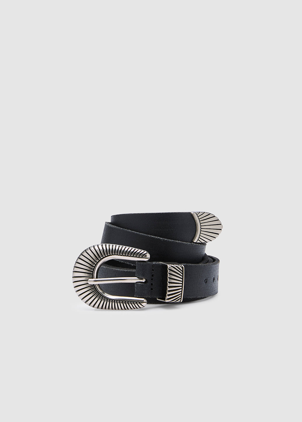 WESTERN BUCKLE BELT Black / L