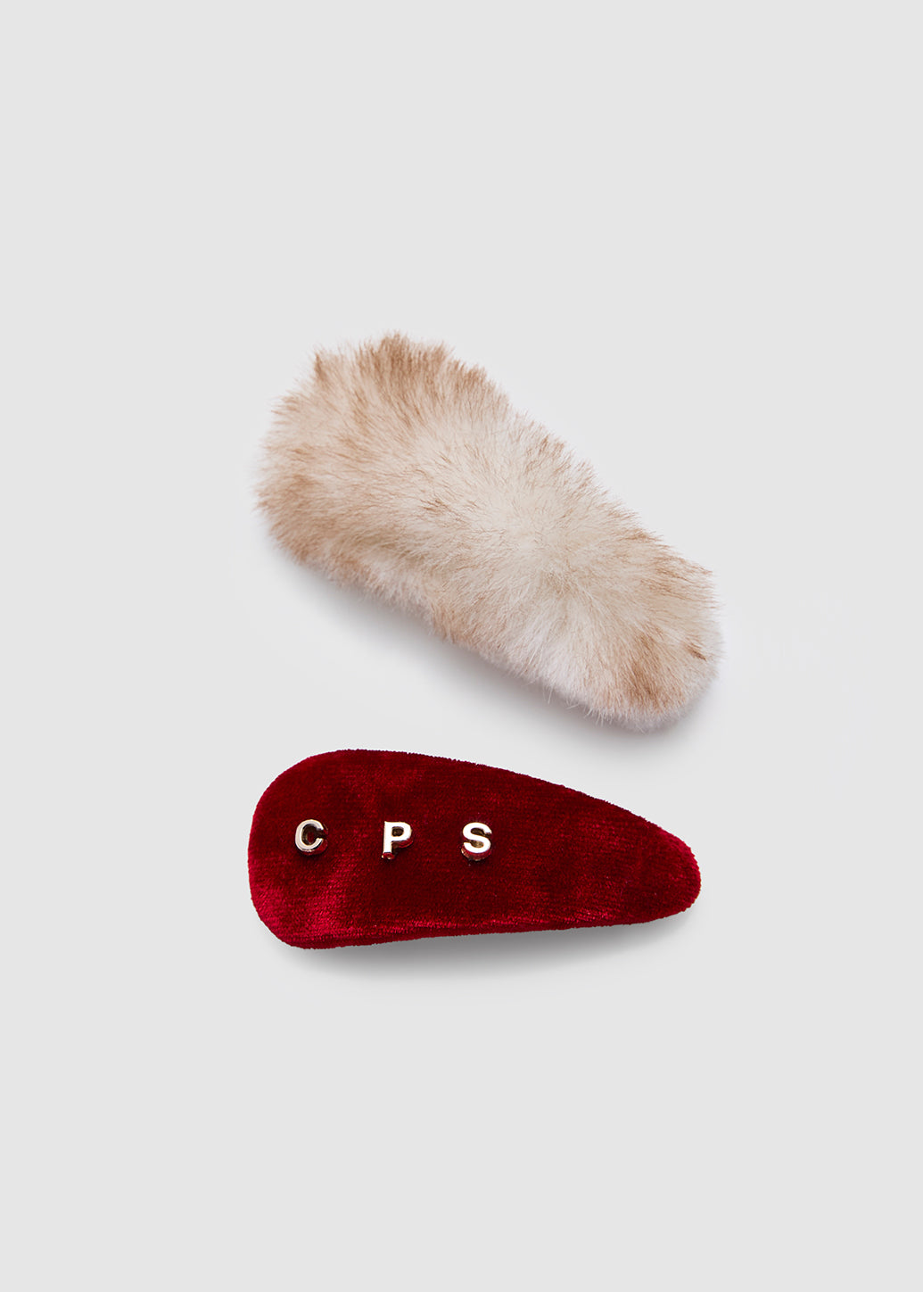 C P S VELVET & FUR HAIR CLIP Multicolor / OS