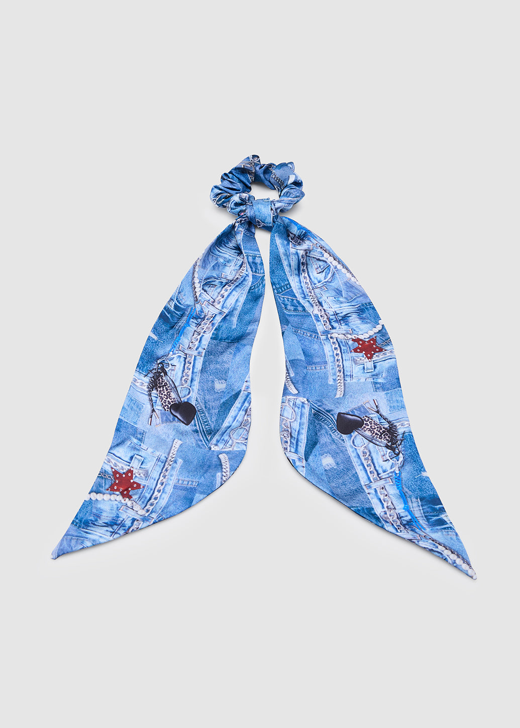 SCARF SCRUNCHIES Blue / OS