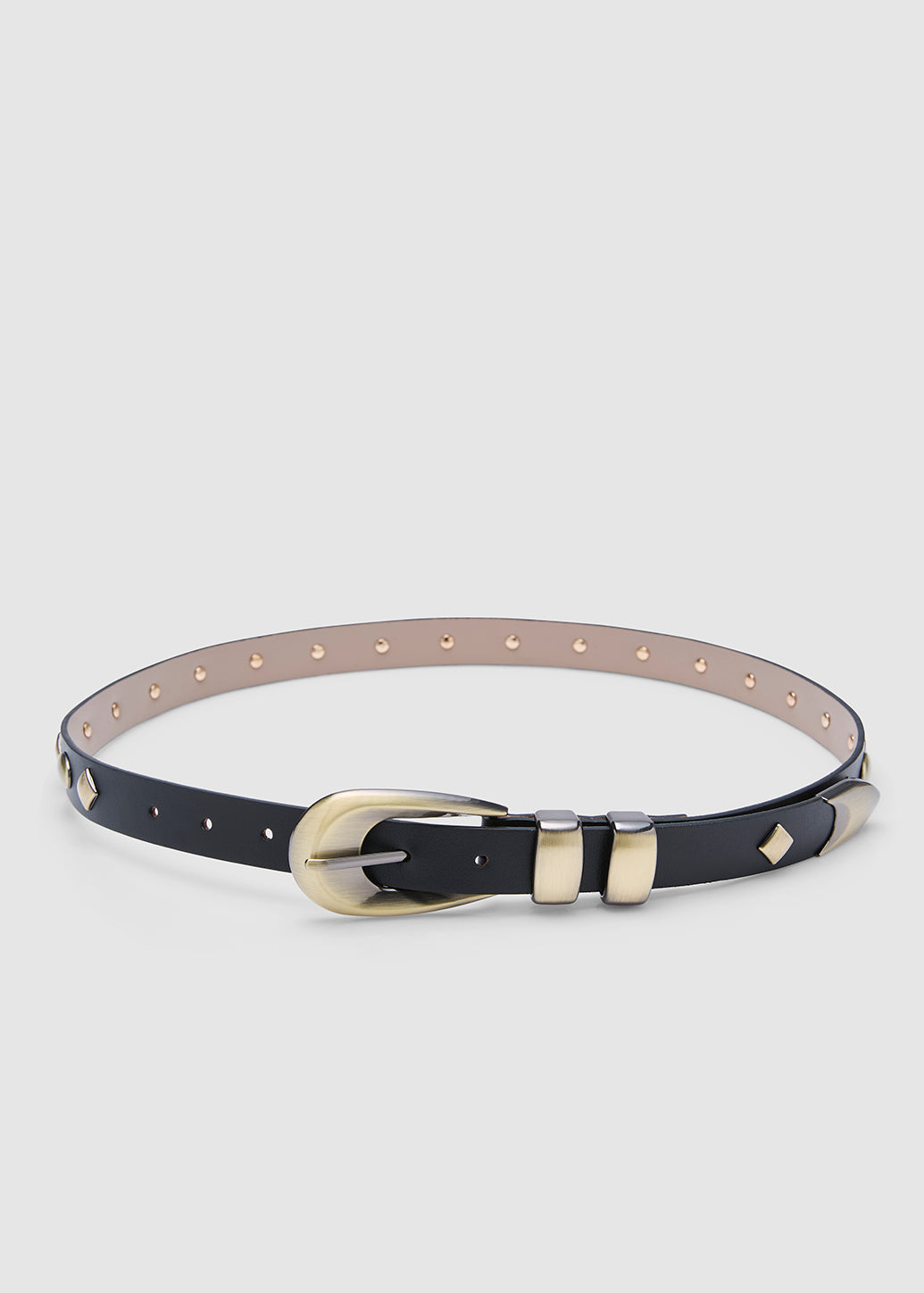 GOLD DOUBLE LOOPS BELT