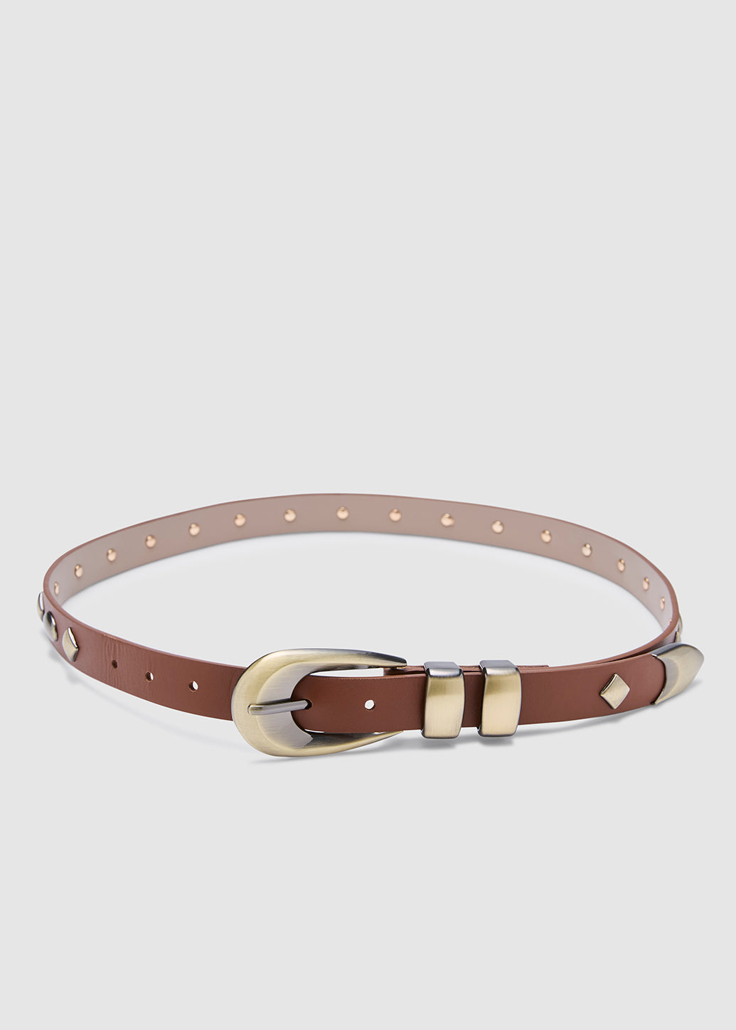 GOLD DOUBLE LOOPS BELT