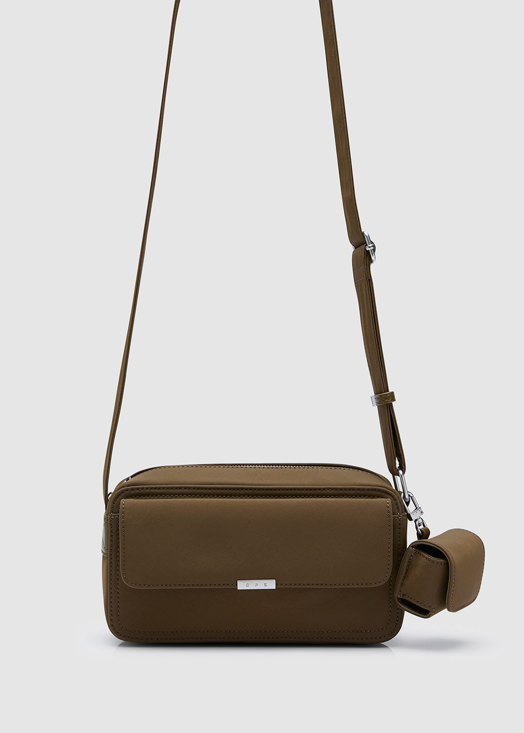FLAP CROSSBODY BAG WITH DETACHABLE COIN POUCH