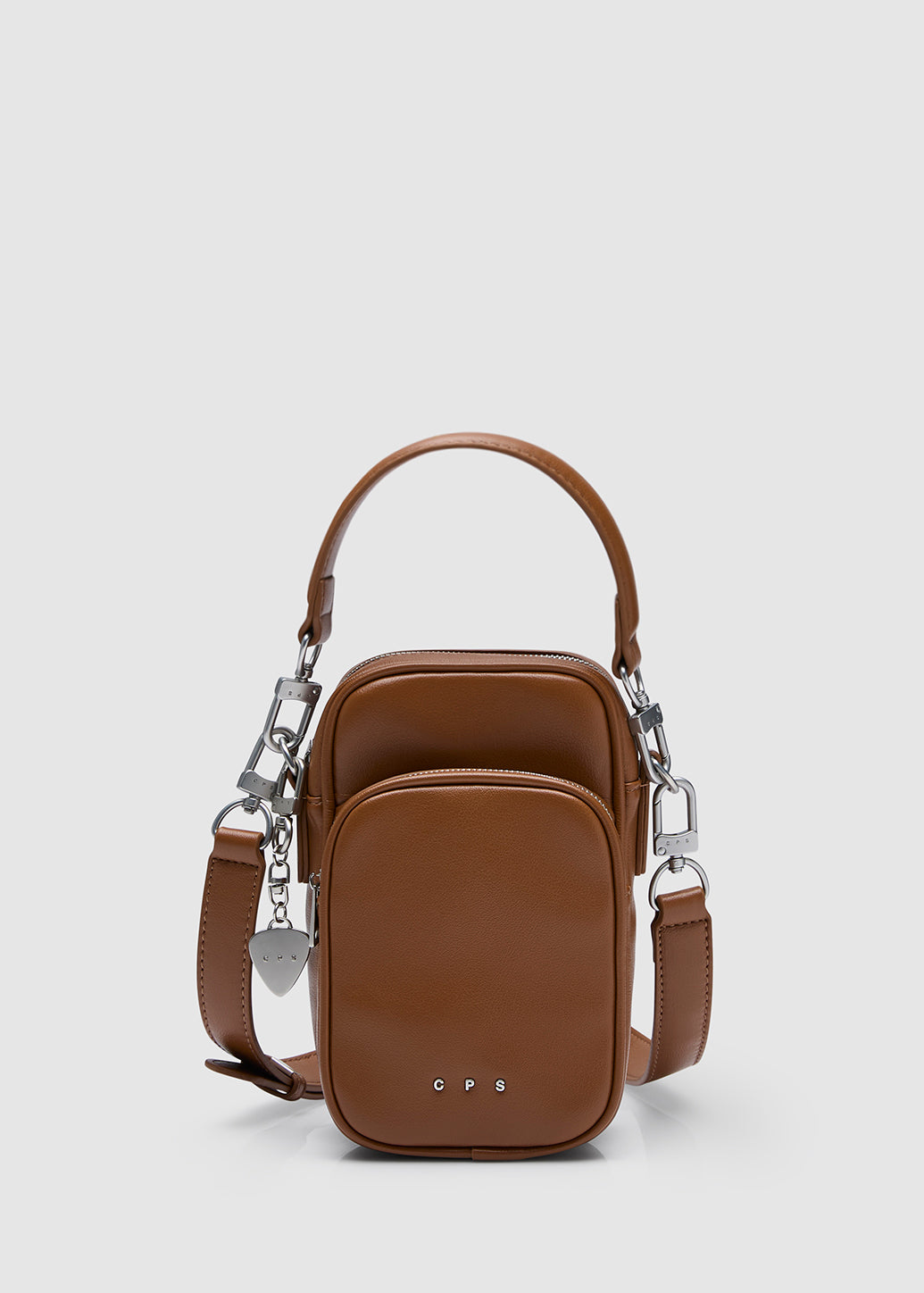 DUAL-ZIP COMPACT CROSSBODY BAG