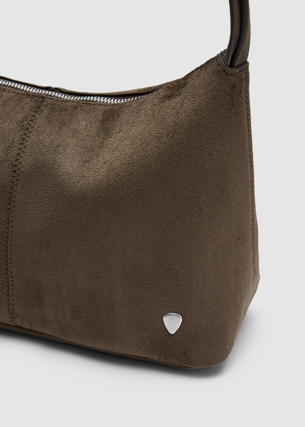 SUEDE-TEXTURE SLIM CROSSBODY BAG