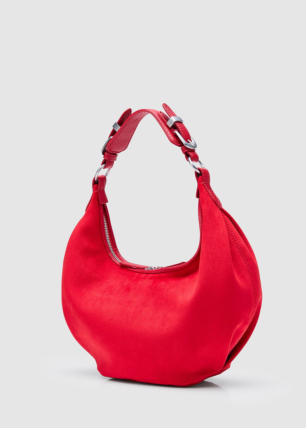 GOLD BUCKLE SHOULDER BAG Red / OS