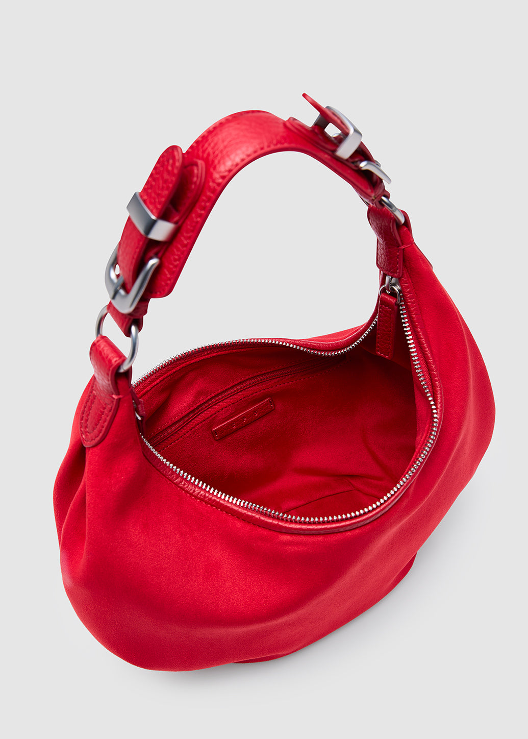 GOLD BUCKLE SHOULDER BAG Red / OS