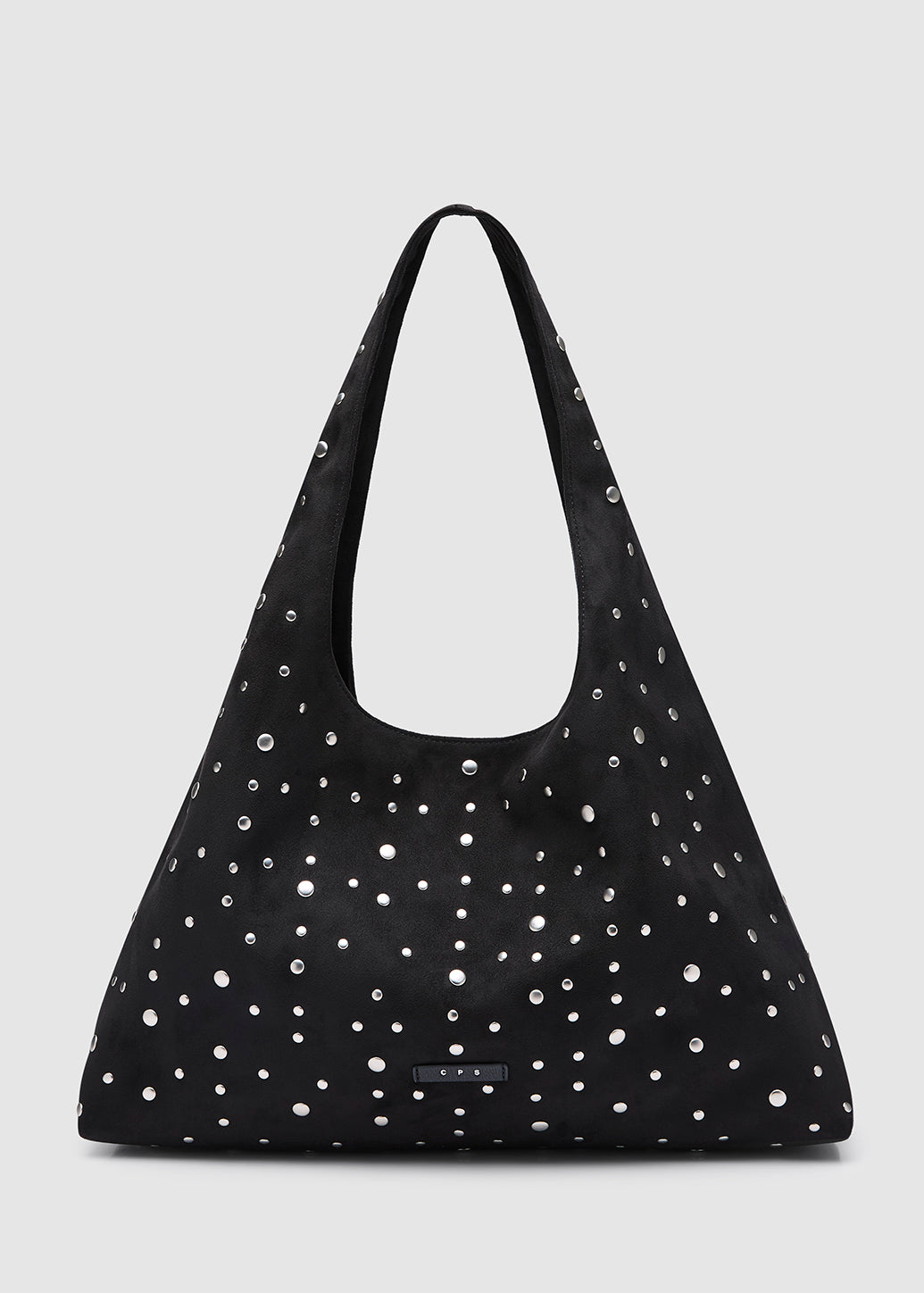 MEDIUM STUDDED TOTE BAG Black / OS