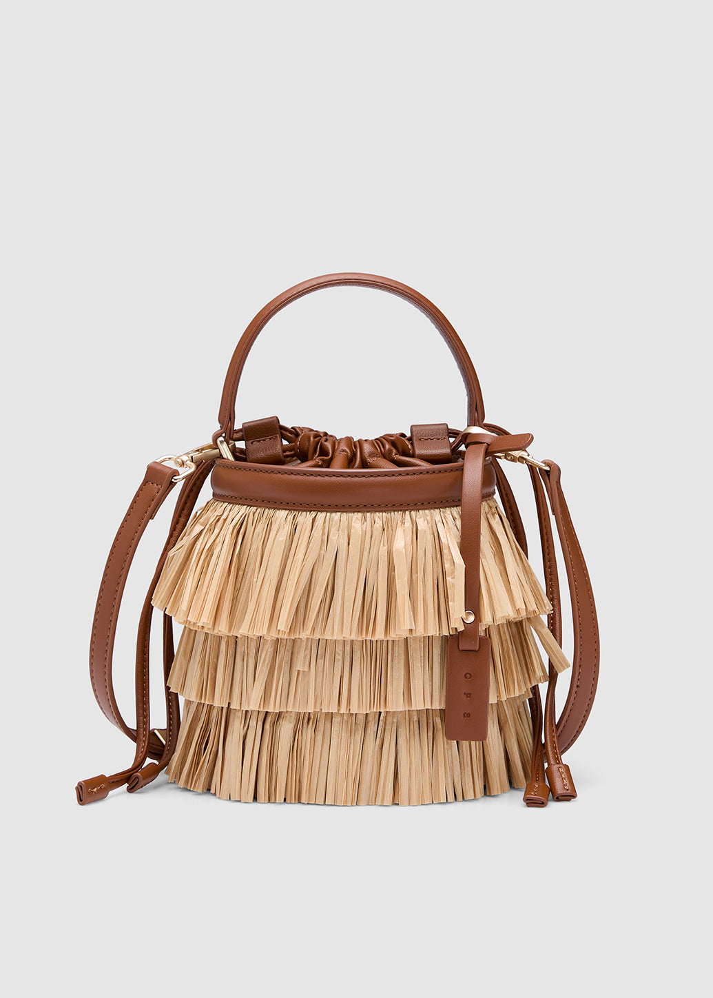 FRINGE BUCKET BAG