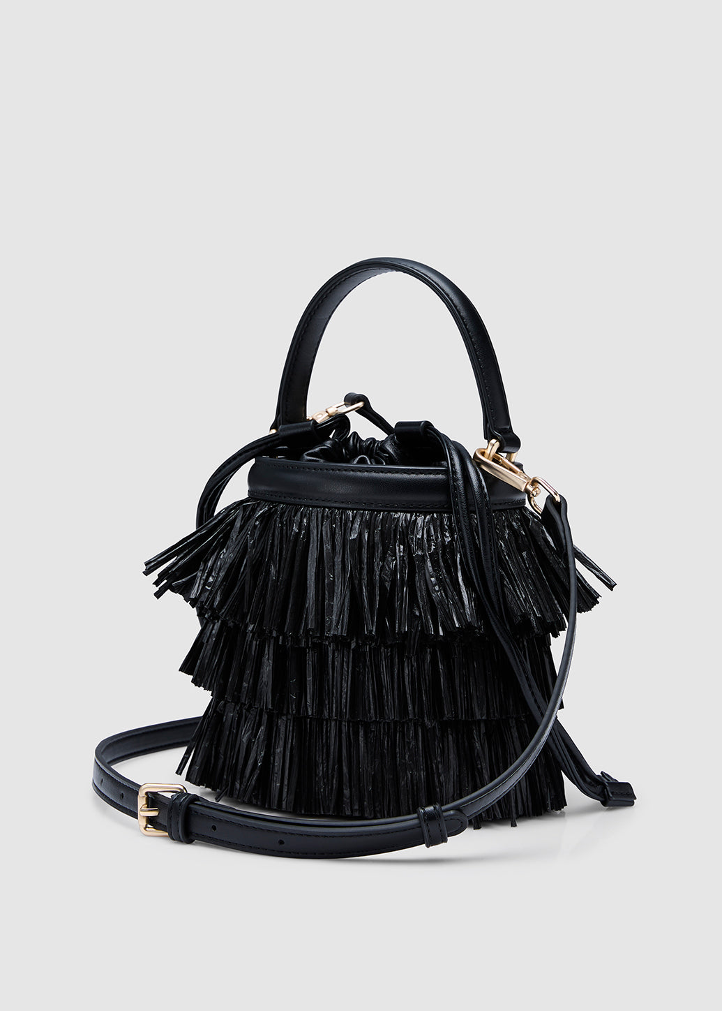【完売】ayako fringe bucket bag black Fringe Bucket Bag/BLACK | ayako