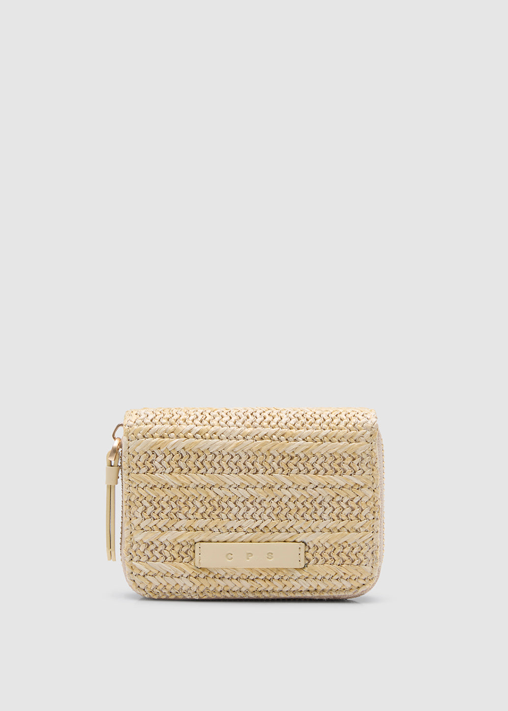 WOVEN COMPACT ZIP WALLET