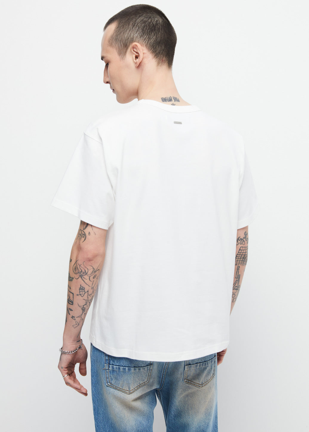 EMBROIDERED EQUINE BABY TEE Off White / XL