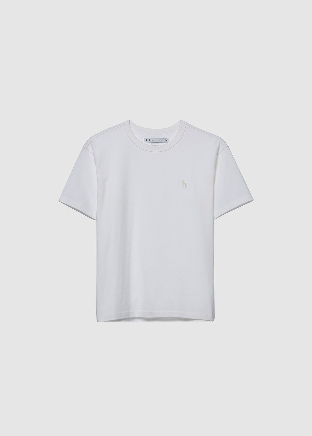 EMBROIDERED EQUINE BABY TEE Off White / XL