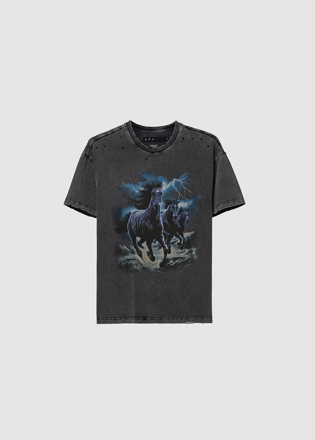 VINTAGE EQUINE GRAPHIC TEE Grey / XL