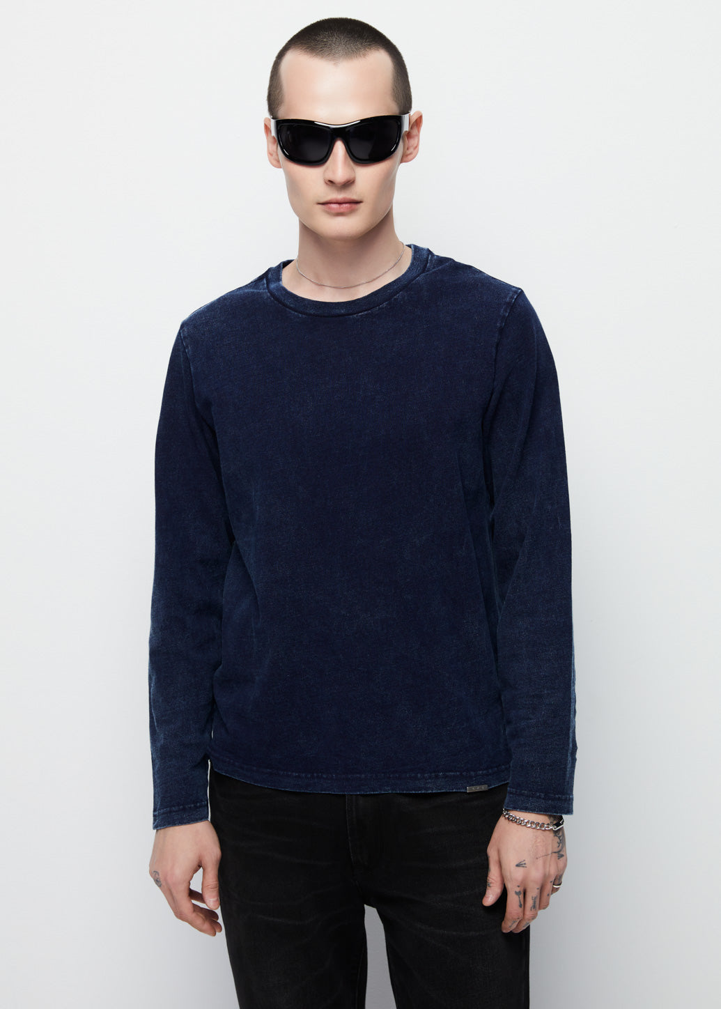 LONG SLEEVE CREW NECK TEE