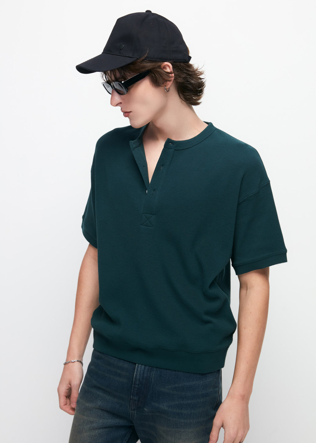 WAFFLE SHORT SLEEVE TEE