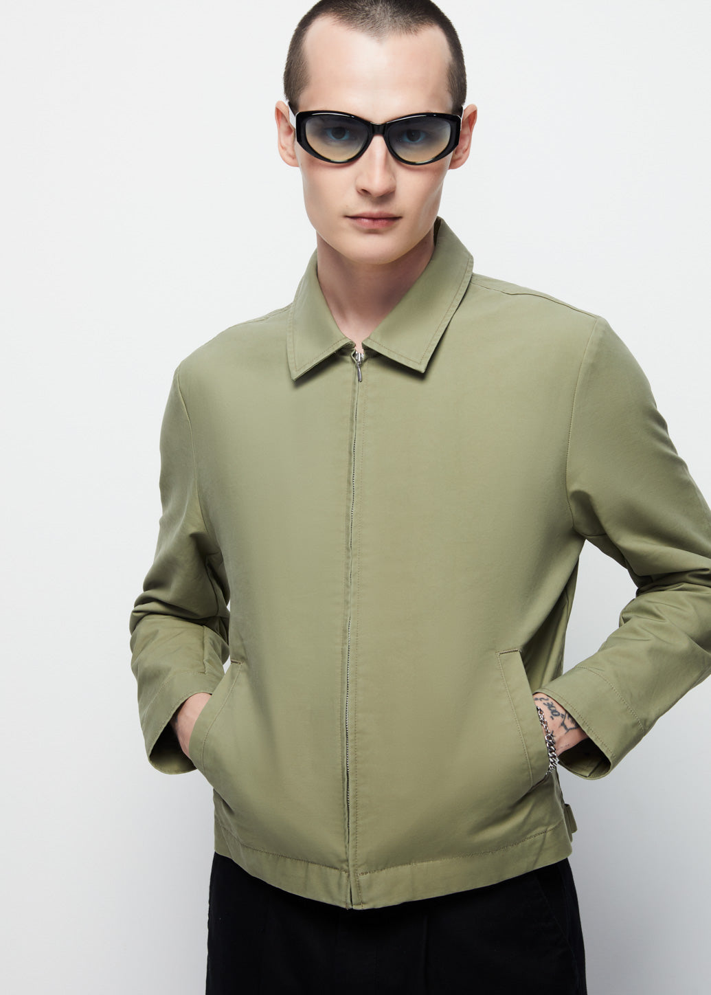 RELAXED FIT BLOUSON JACKET