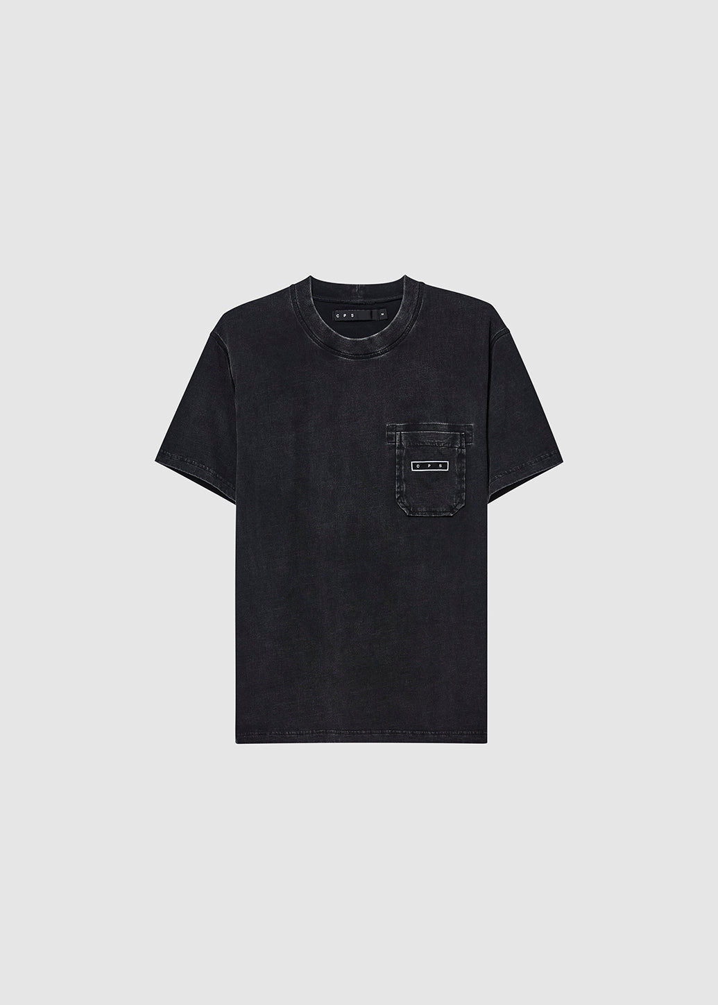 WASHED BLACK REGULAR TEE Black / XL