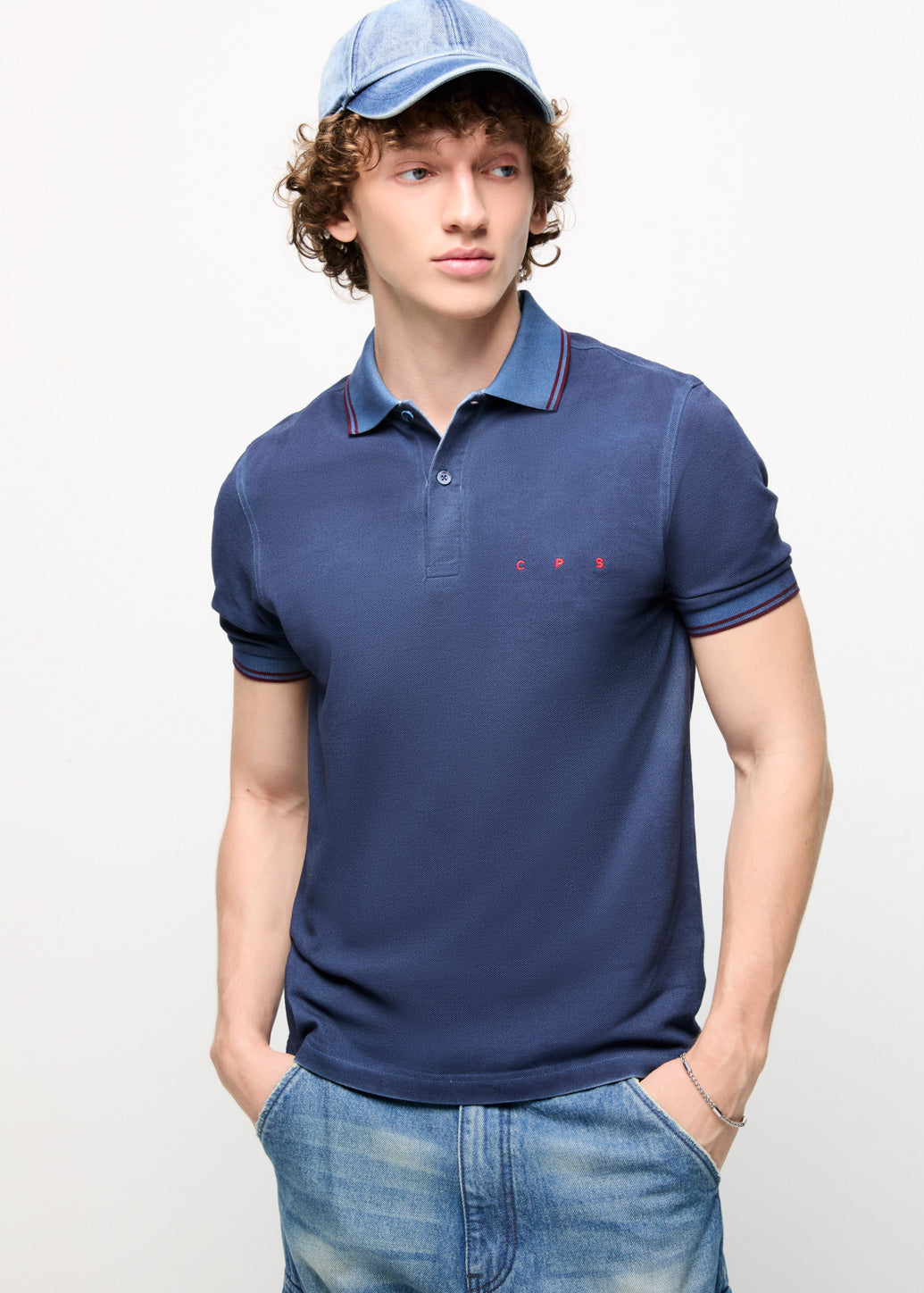 EMBROIDERED LOGO POLO Navy / XL