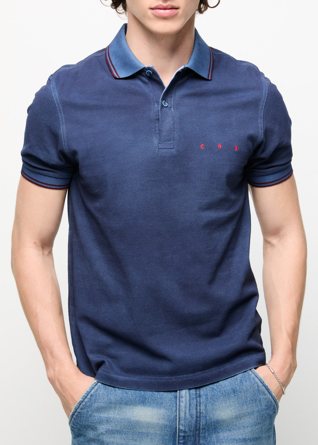 EMBROIDERED LOGO POLO Navy / XL