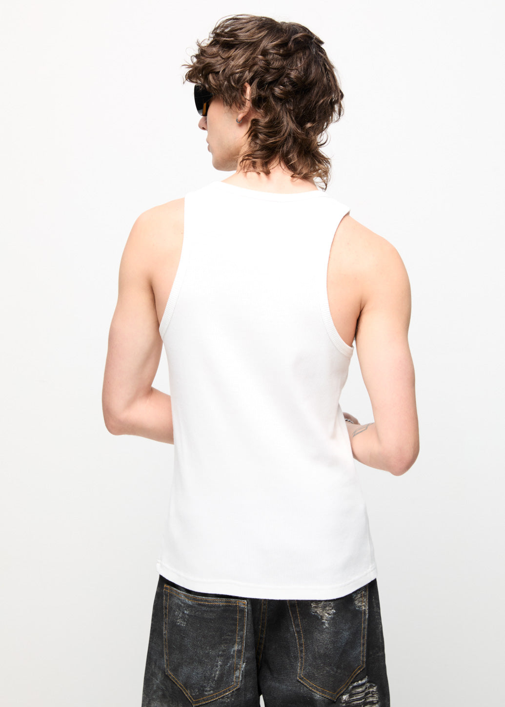 C P S EMBROIDERED LOGO TANK TOP White / XL