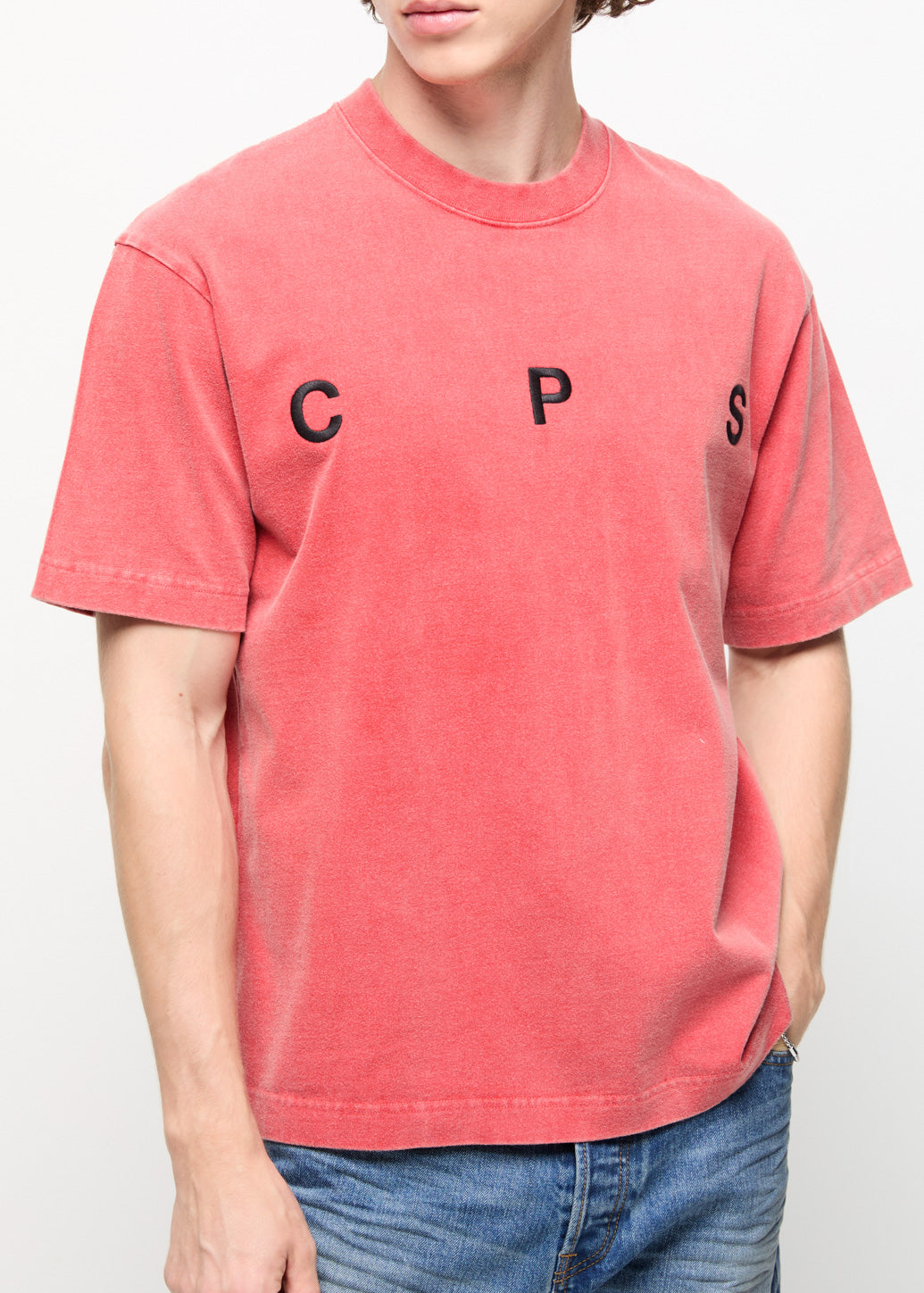 WASHED RED LOGO TEE