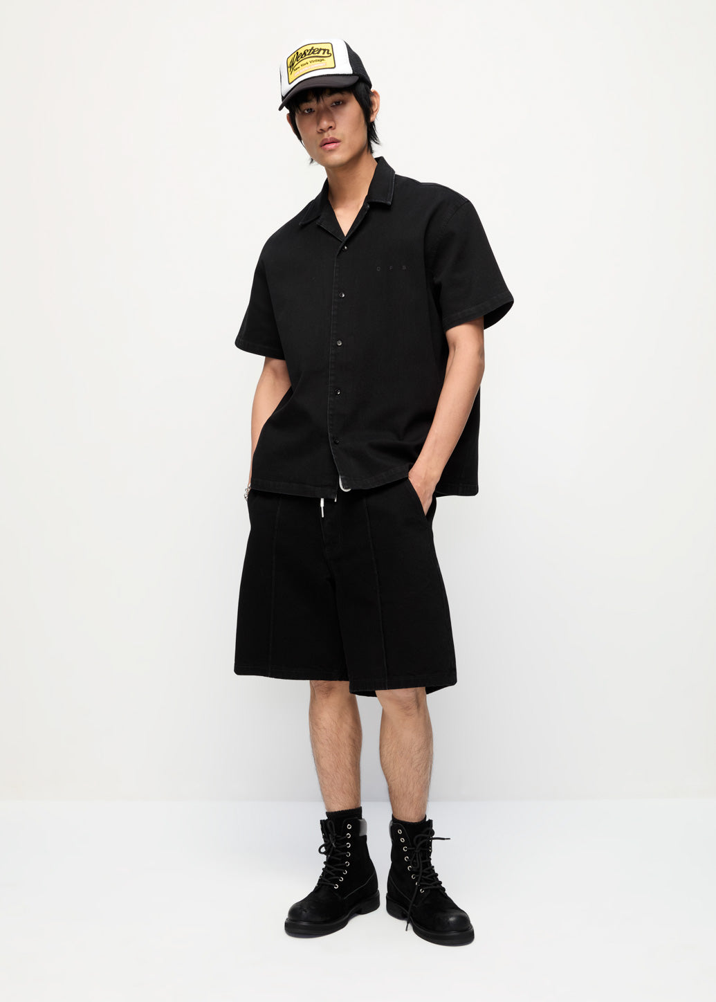 DRAWCORD JEANS SHORTS