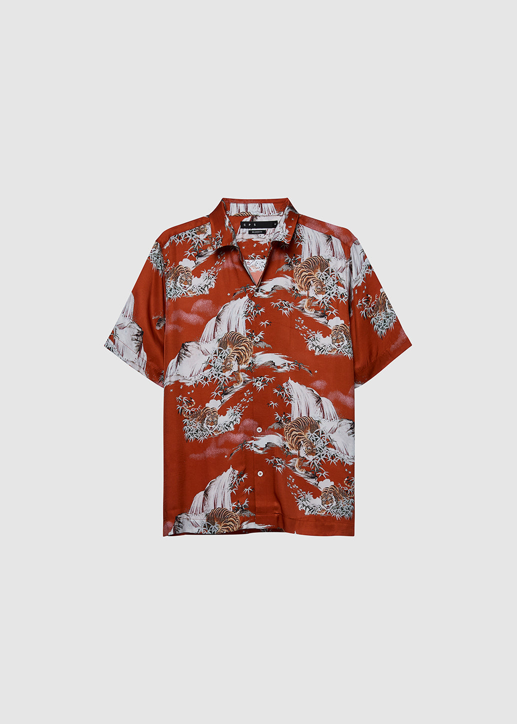 TIGER PRINTED SHIRT Red / XL