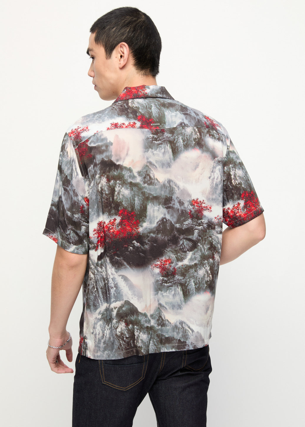 ORIENTAL REBELLION PRINTED SHIRT Black / XL