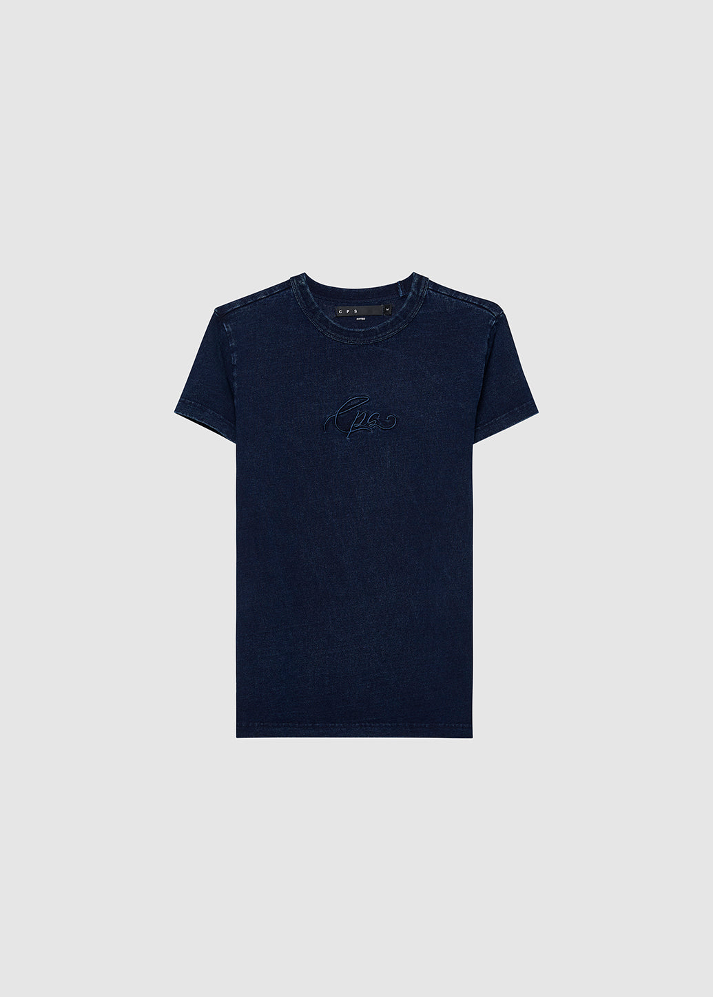 EMBROIDERED JERSEY BABY TEE Navy / XL