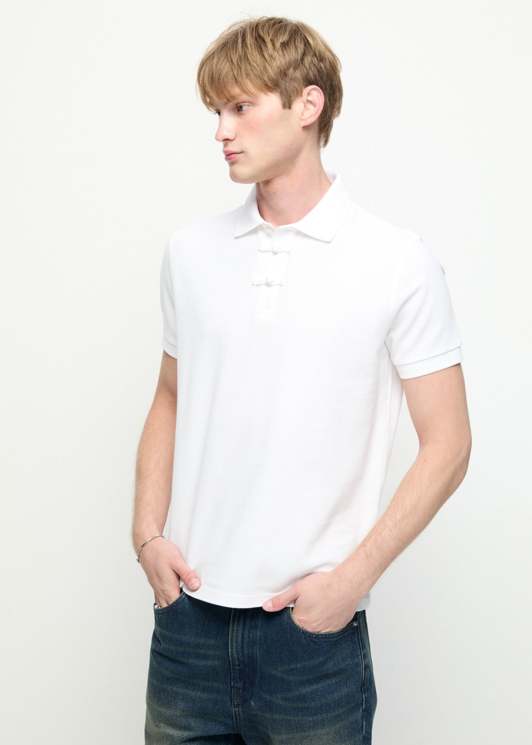 FROG BUTTON POLO Off White / XL