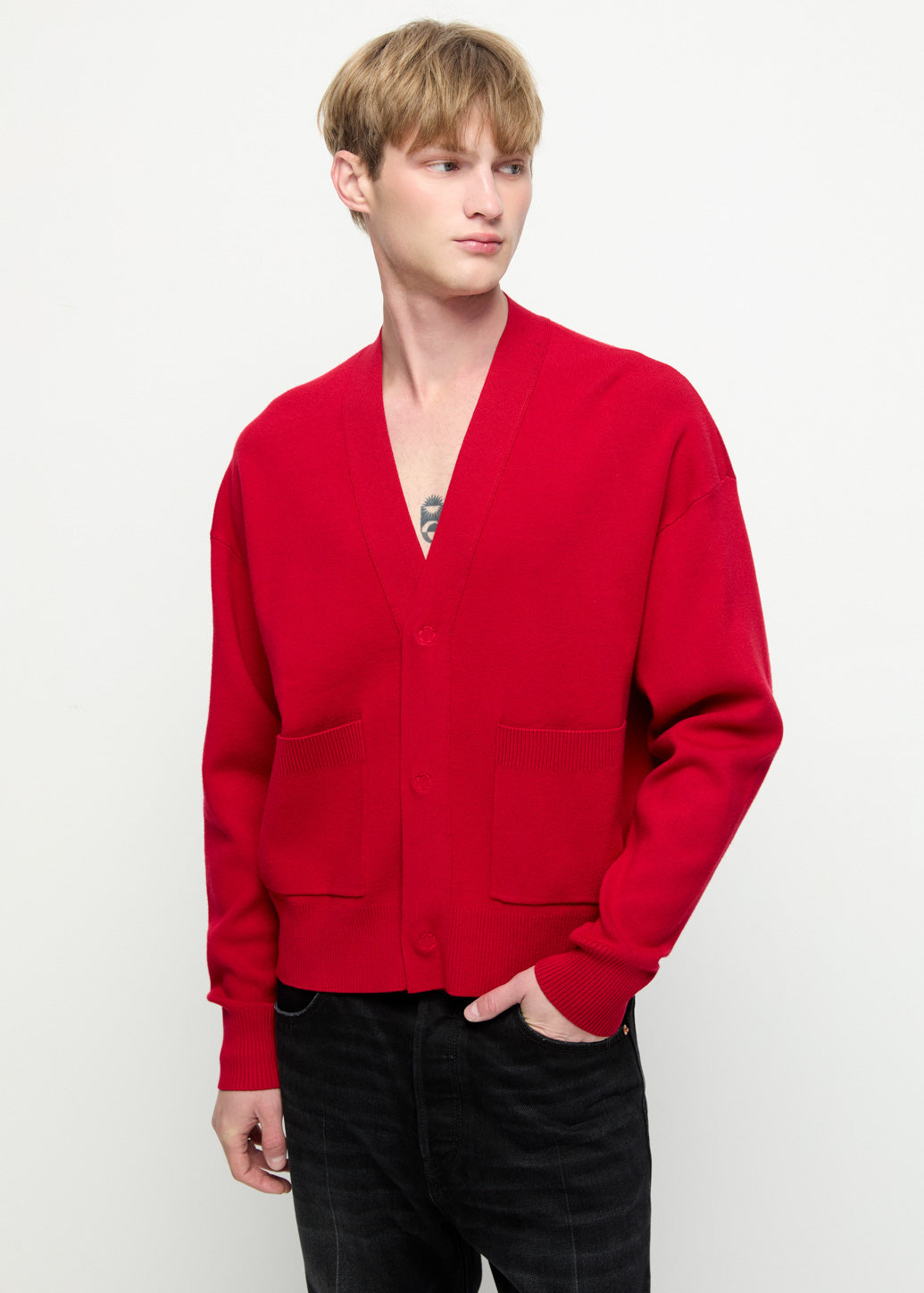 ORIENTAL REBELLION CARDIGAN Red / XL