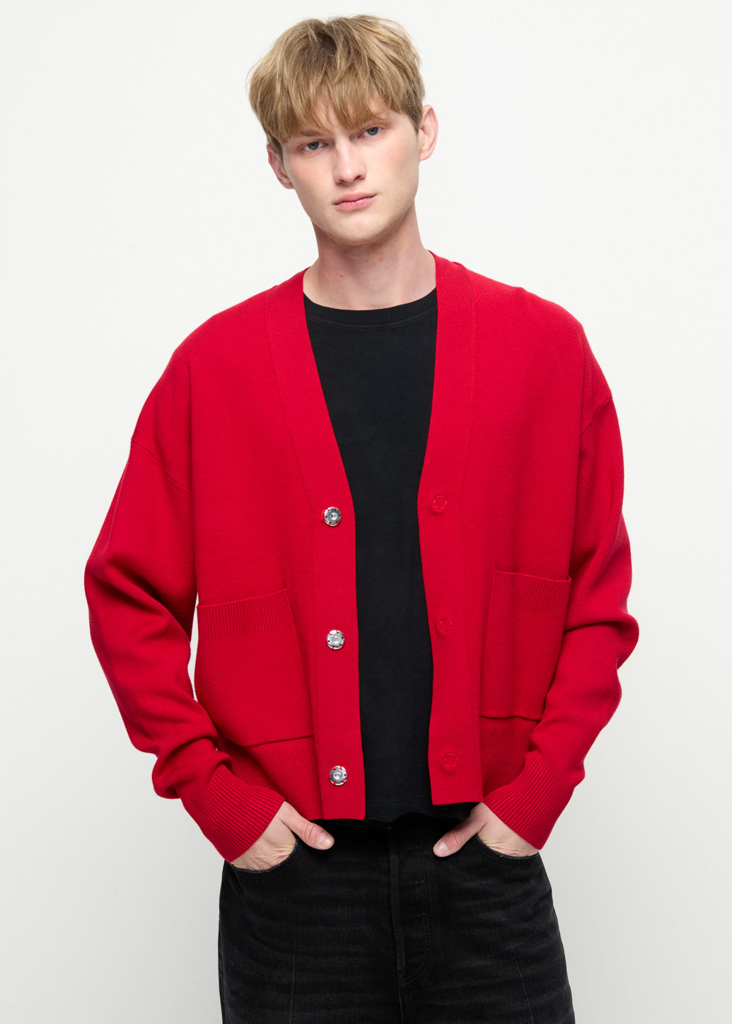 ORIENTAL REBELLION CARDIGAN Red / XL