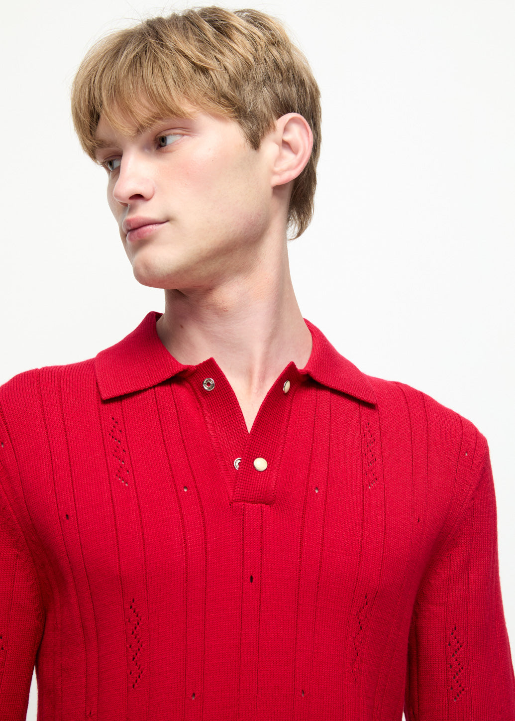ORIENTAL REBELLION KNITTED POLO Red / XL
