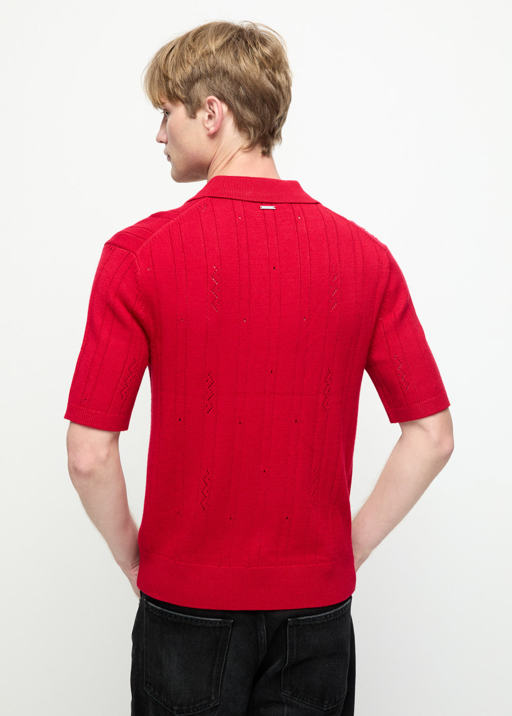 ORIENTAL REBELLION KNITTED POLO Red / XL