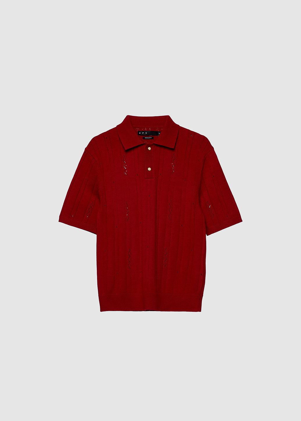 ORIENTAL REBELLION KNITTED POLO Red / XL