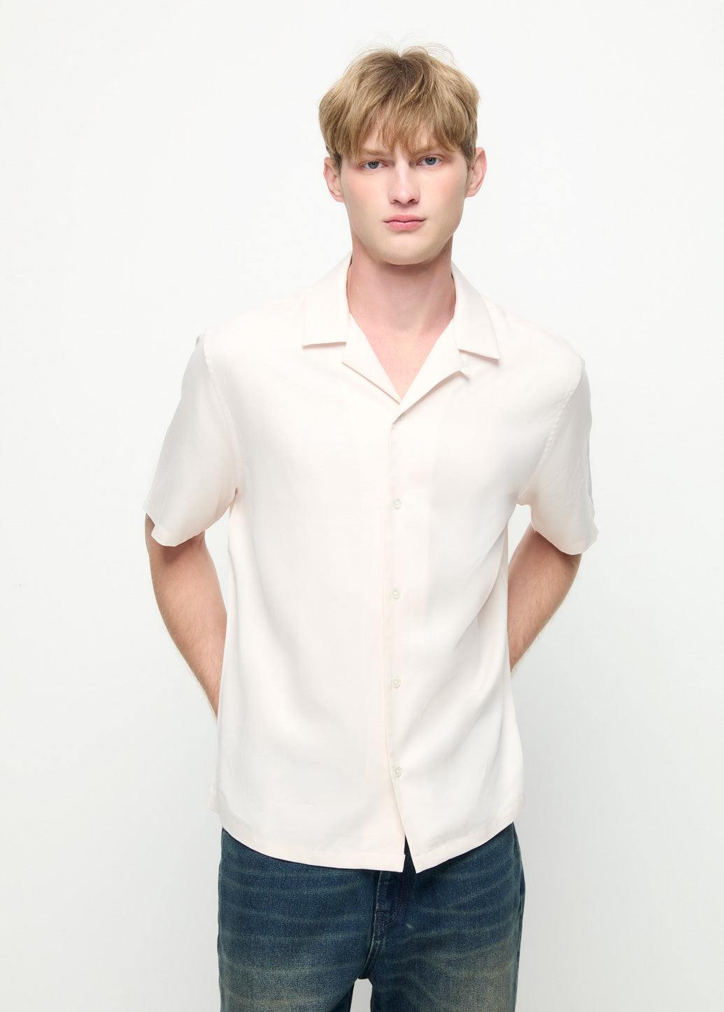 ORIENTAL REBELLION EMBROIDERED SHIRT Nude / XL