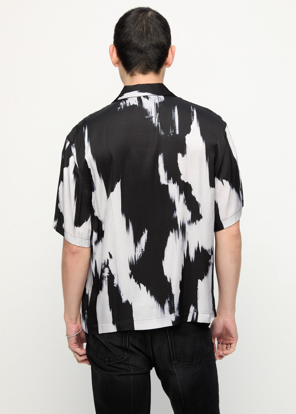 ABSTRACT PRINTED SHIRT Black / L