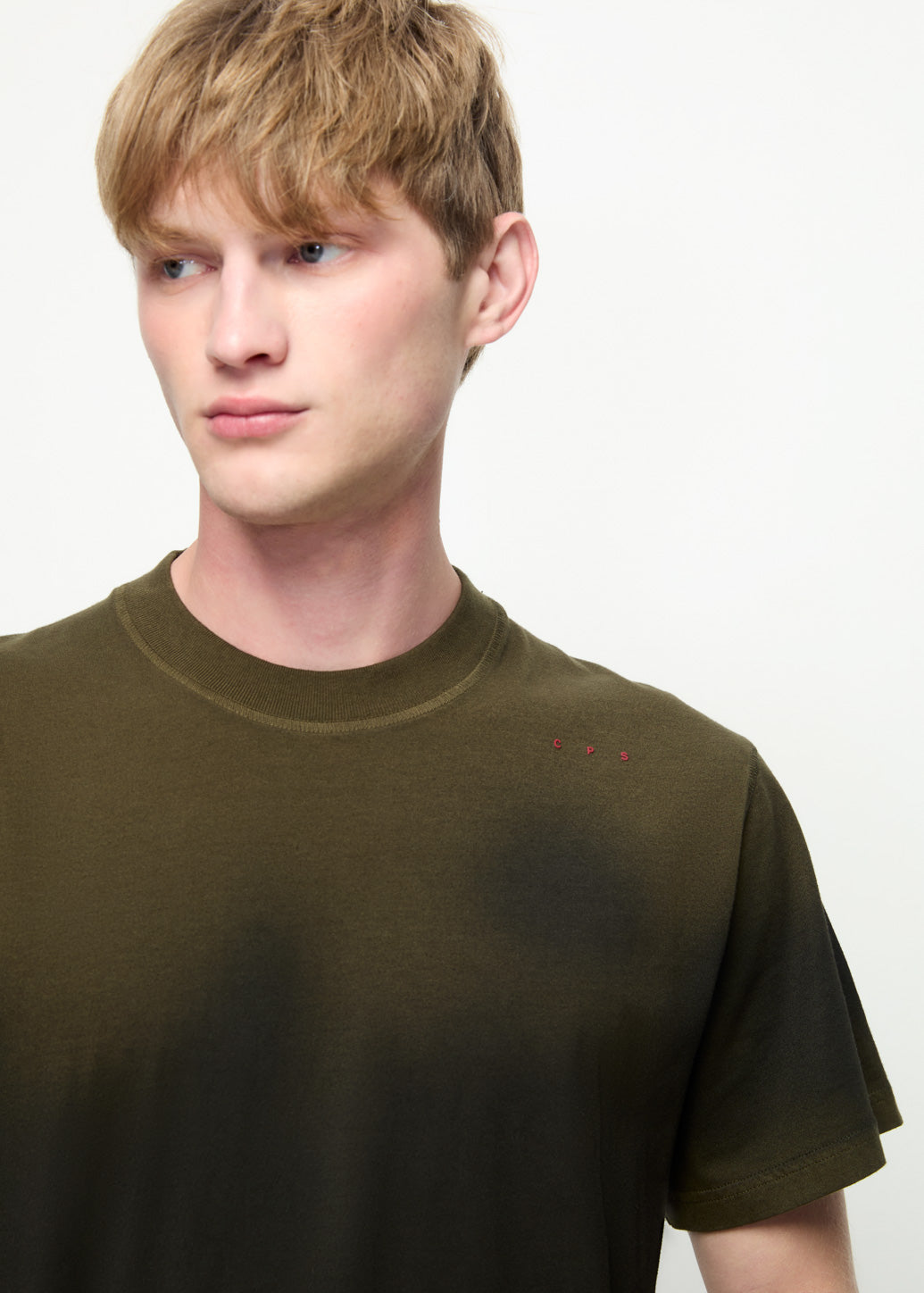 GREY WASHED TEE Green / XL