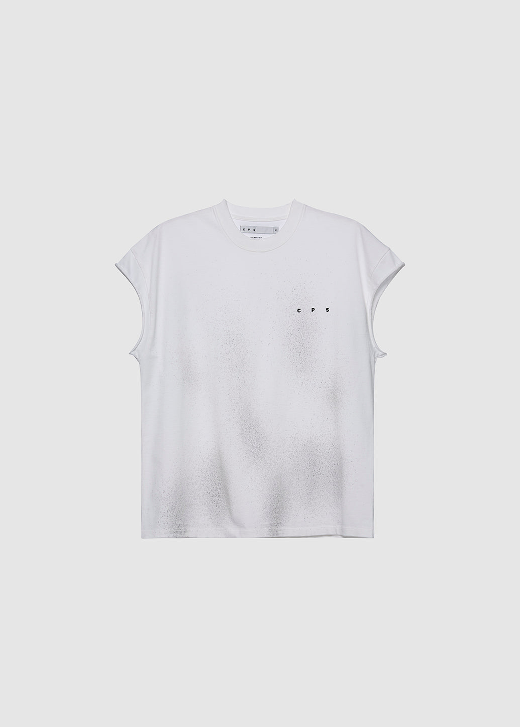 SLEEVELESS WASHED TEE White / XL