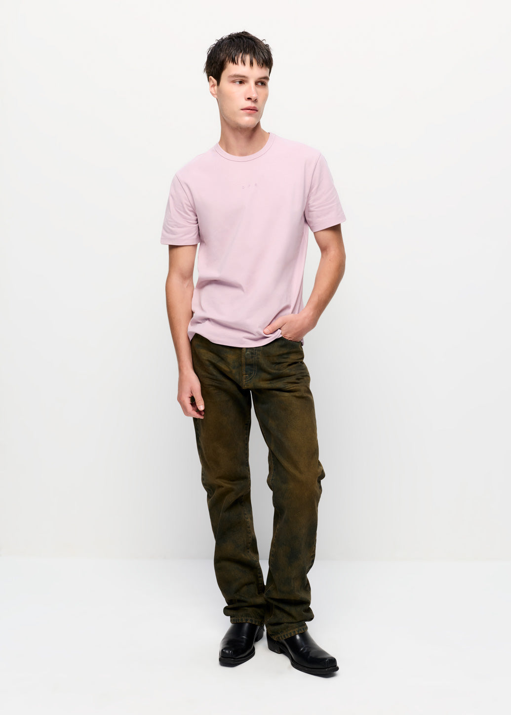 VINTAGE STRAIGHT-FIT WASHED JEANS
