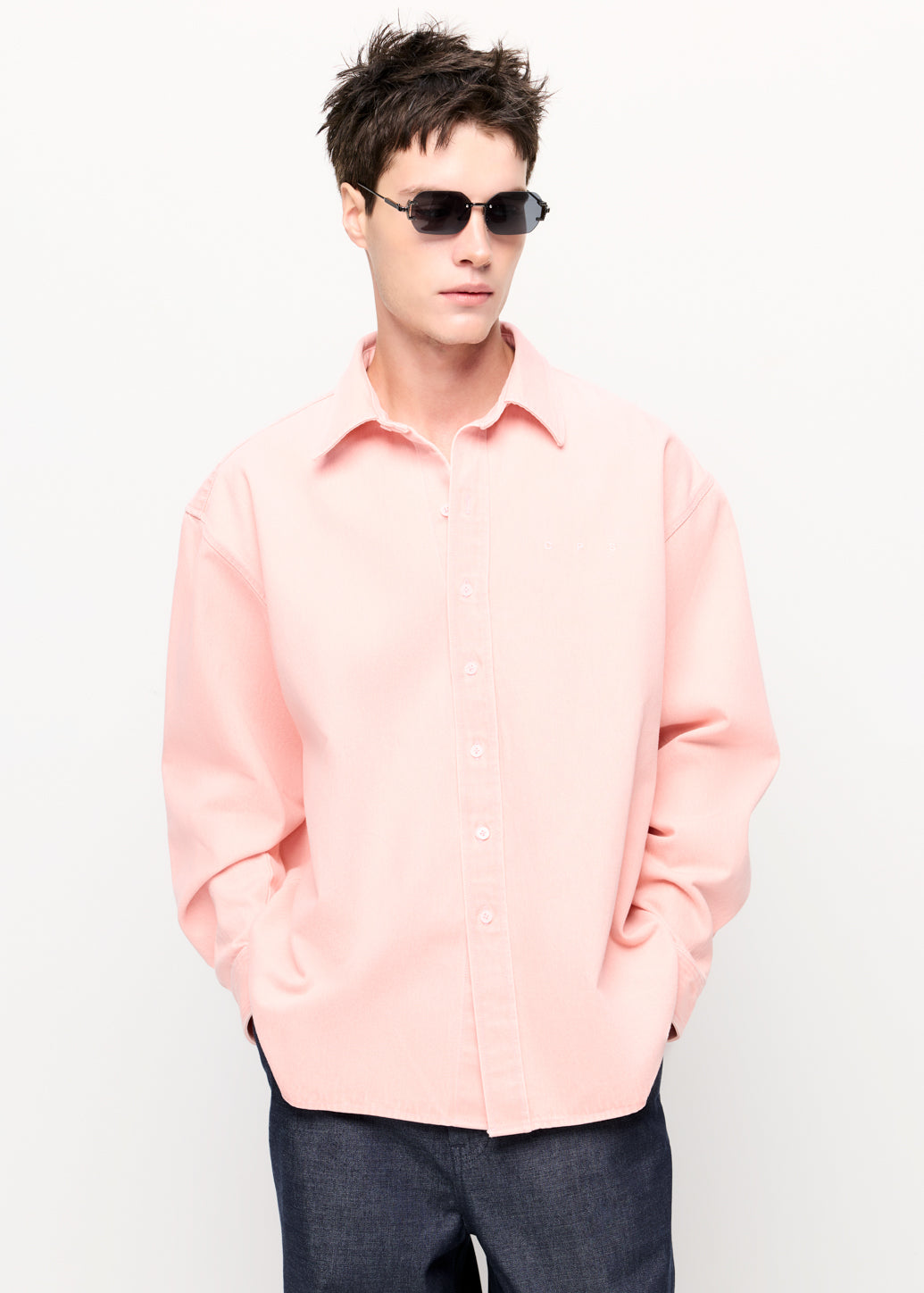 SOFT PINK RELAXED-FIT SHIRT