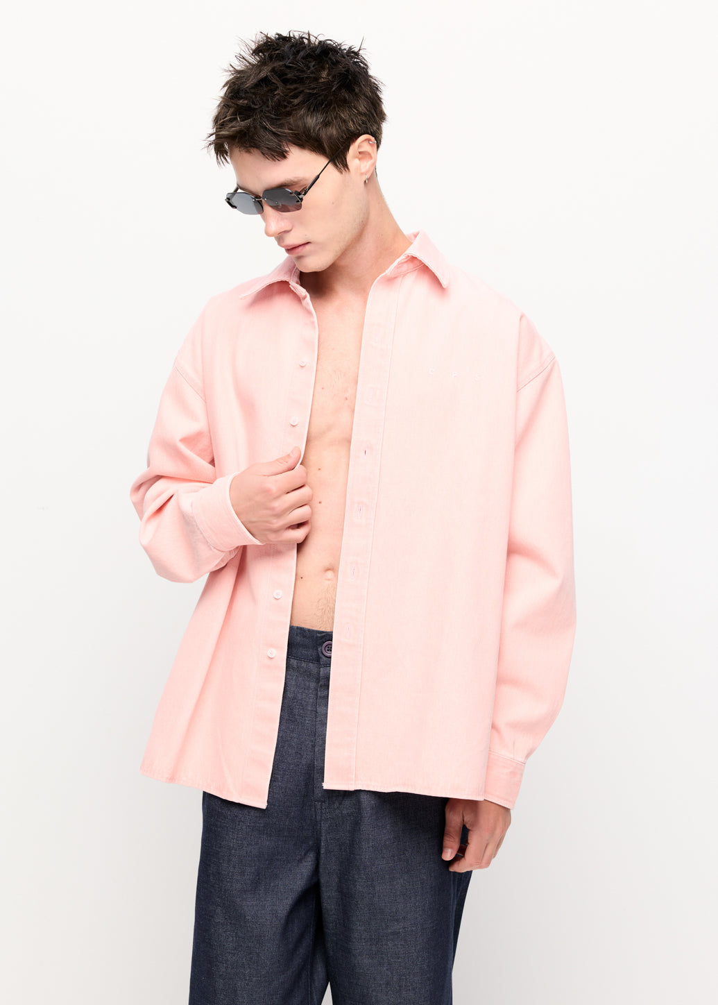 SOFT PINK RELAXED-FIT SHIRT